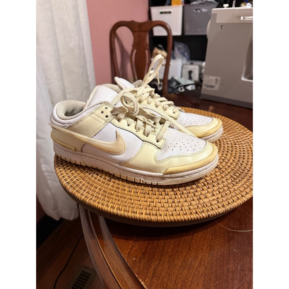 Nike Dunk Low Twist Coconut Milk White Pale Yellow Sneakers Butter Womens 9